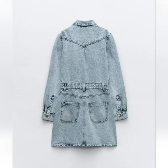 ZARA Z1975 DENIM MINI DRESS - Picture 5 of 7